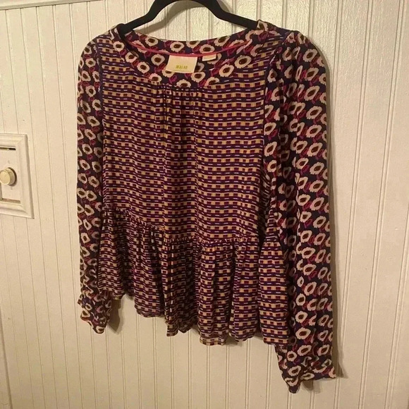 Maeve x Anthropologie Cheyenne peplum top - Picture 1 of 8